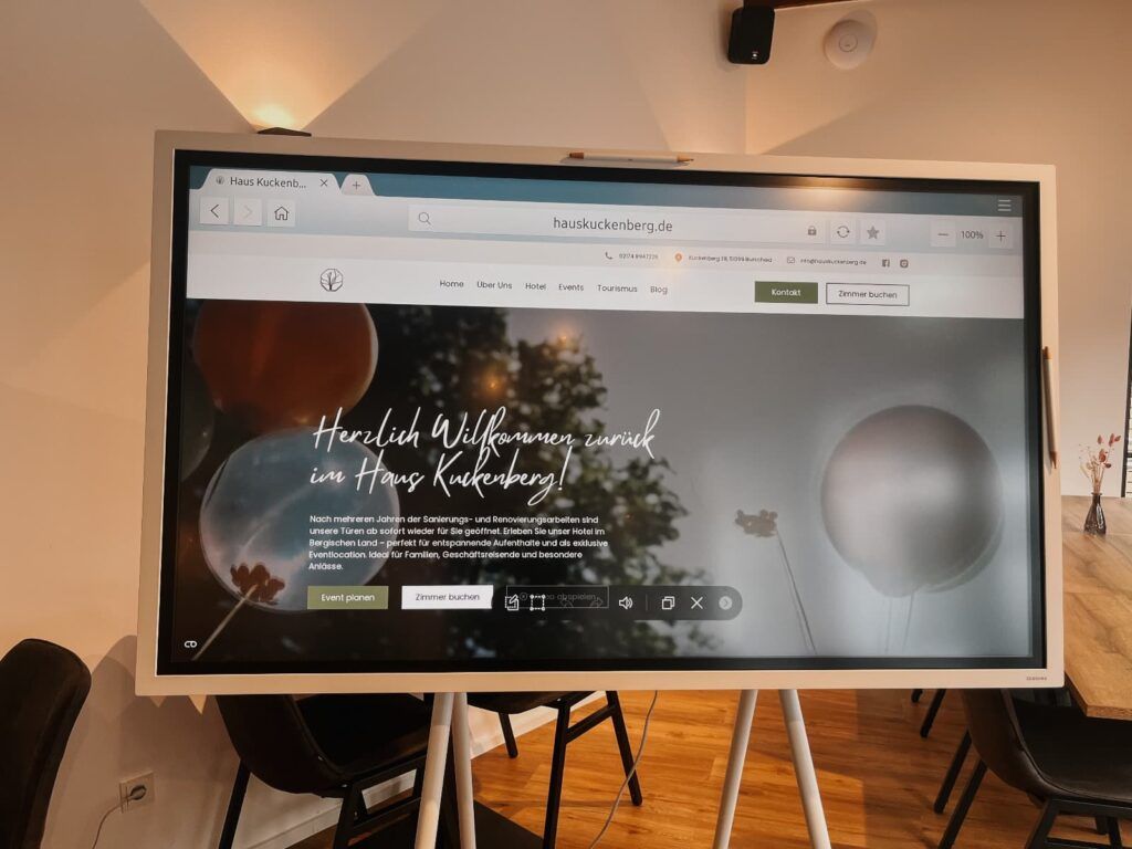 Moderne Technik in der Eventlocation Haus Kuckenberg